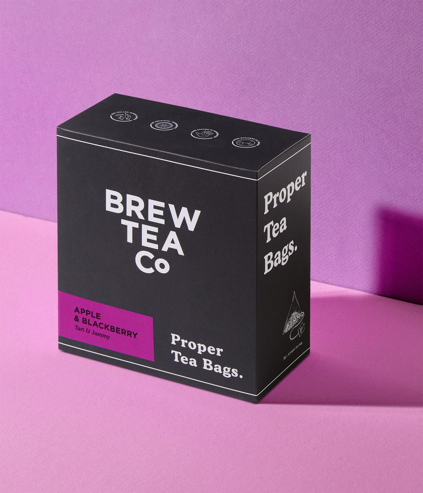 Brew Tea Co. Apple and Blackberry Proper Tea Bags 1x100