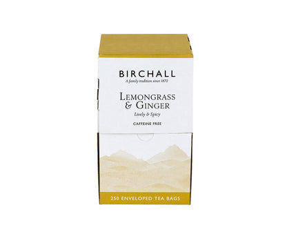 Birchall Lemongrass & Ginger Enveloped Tea Bags 1x250